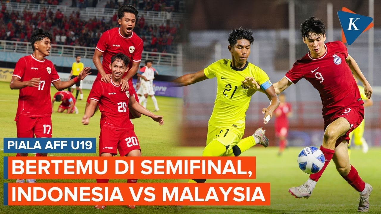 Duel sengit timnas U19 Indonesia vs Malaysia pada semifinal